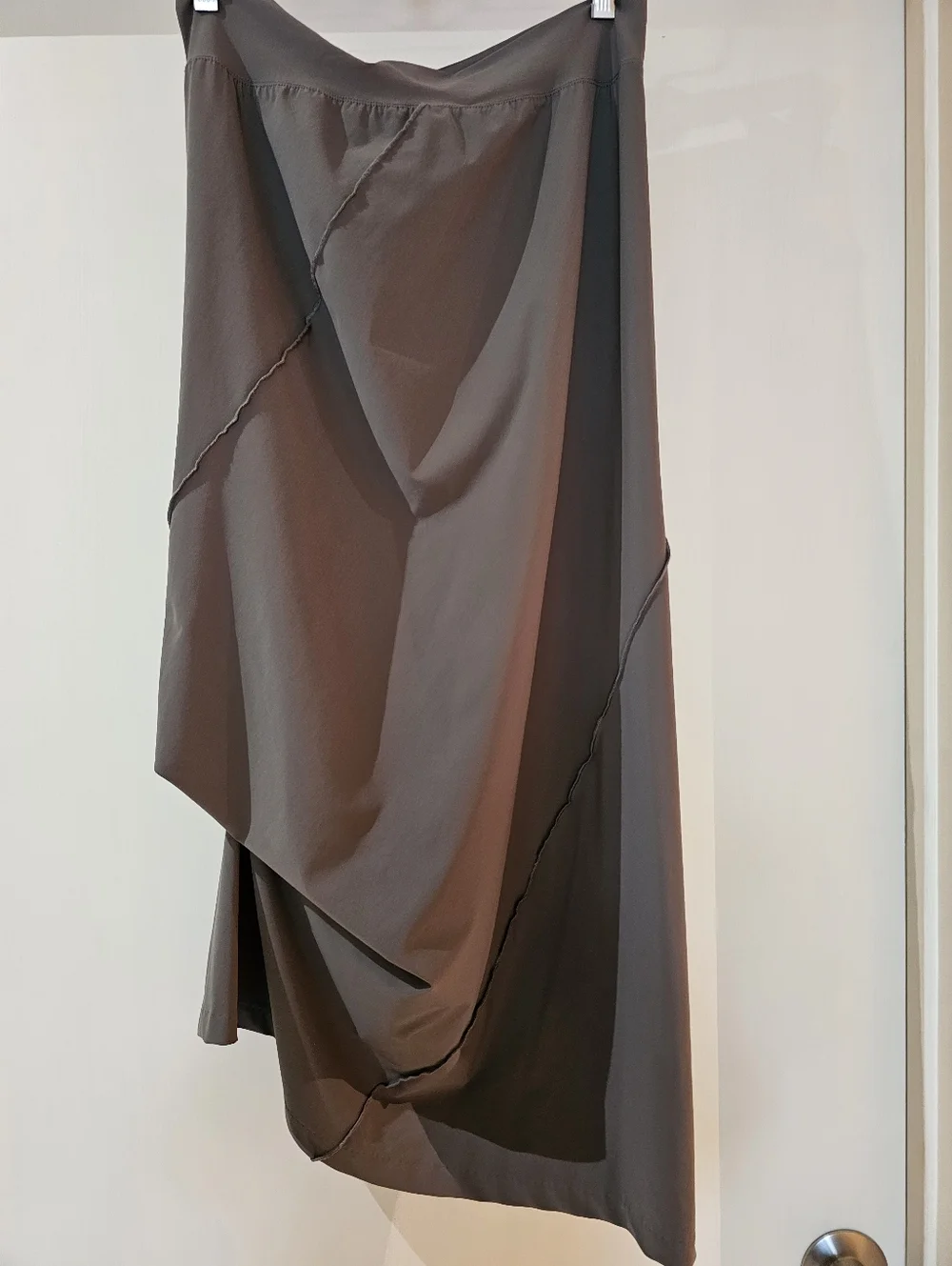 Porto San Francisco Avant-garde Cinched Beautiful Midi Skirt Asymmetrical - M - Picture 2 of 9